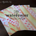 {Guest Post} DIY Watercolor Notecards