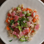 Brown Rice Salad with Seared Tuna