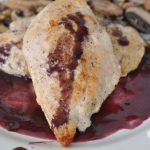 Chicken with Red Wine Sauce
