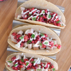 Turkey Tacos with Cranberry Salsa