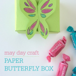 May Day Craft: Paper Butterfly Box