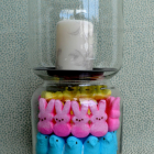 Easy Easter Crafts - Peep and Jelly Bean Vase