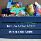 Ways to Reuse: Turn an Easter Basket into a Book Crate