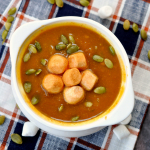 Pumpkin Soup with Cinnamon Marshmallows - TBT
