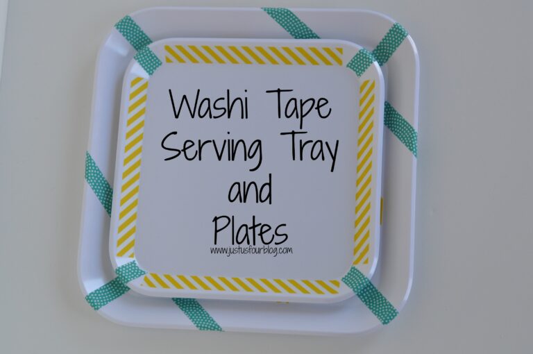 Washi Tape Serving Trays