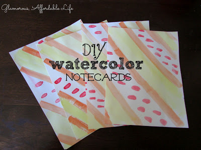 {Guest Post} DIY Watercolor Notecards