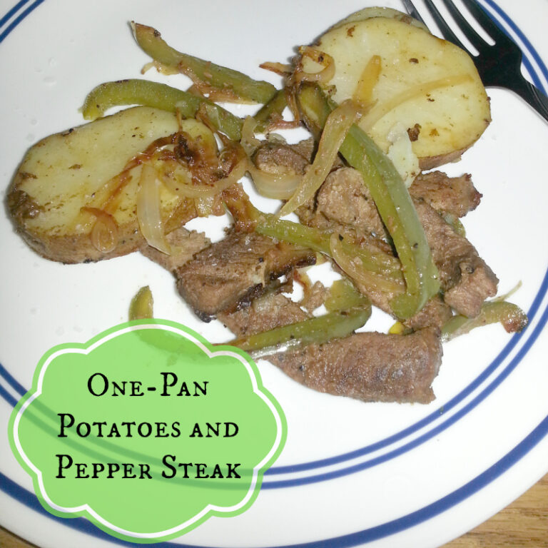 {Guest Post} One Pan Potatoes and Pepper Steak