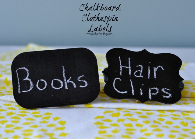 Chalkboard Clothespin Labels