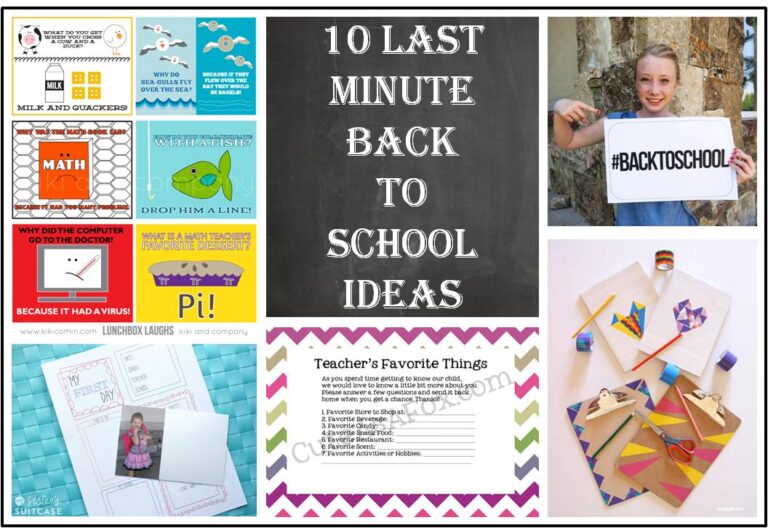 back to school ideas