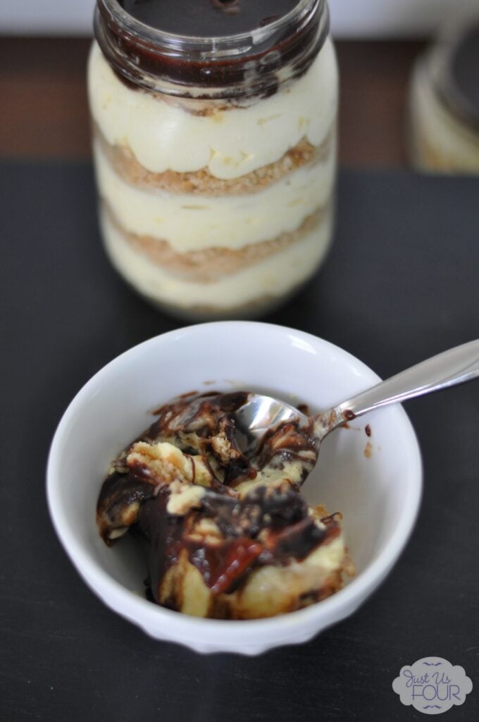 chocolate eclair in bowl