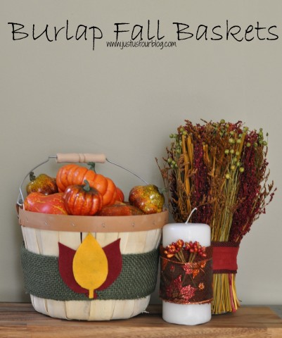Fall Baskets with labels