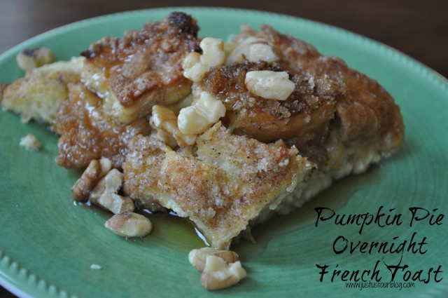 Pumpkin Pie French Toast with Label