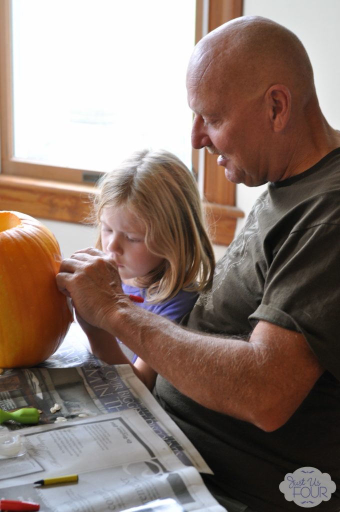 Hailey and Gramps Carving_wm