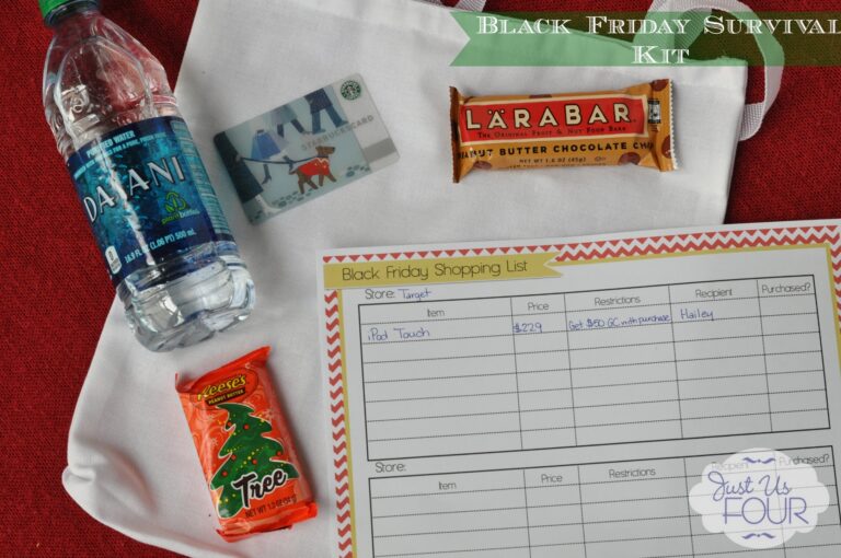 Black Friday Survival Kit with a Printable