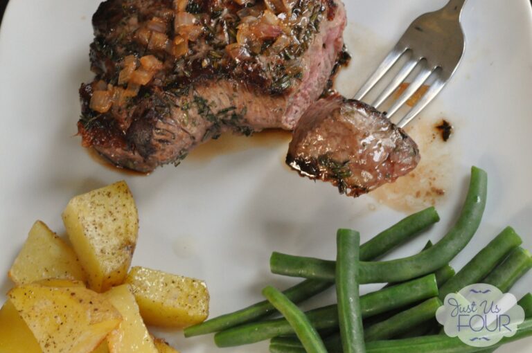 Herbed Steaks and Roasted Potatoes #STAROliveOil