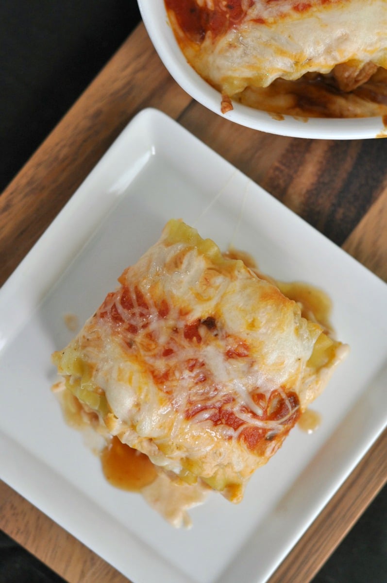 No Boil Barbecue Chicken Alfredo Lasagna My Suburban Kitchen