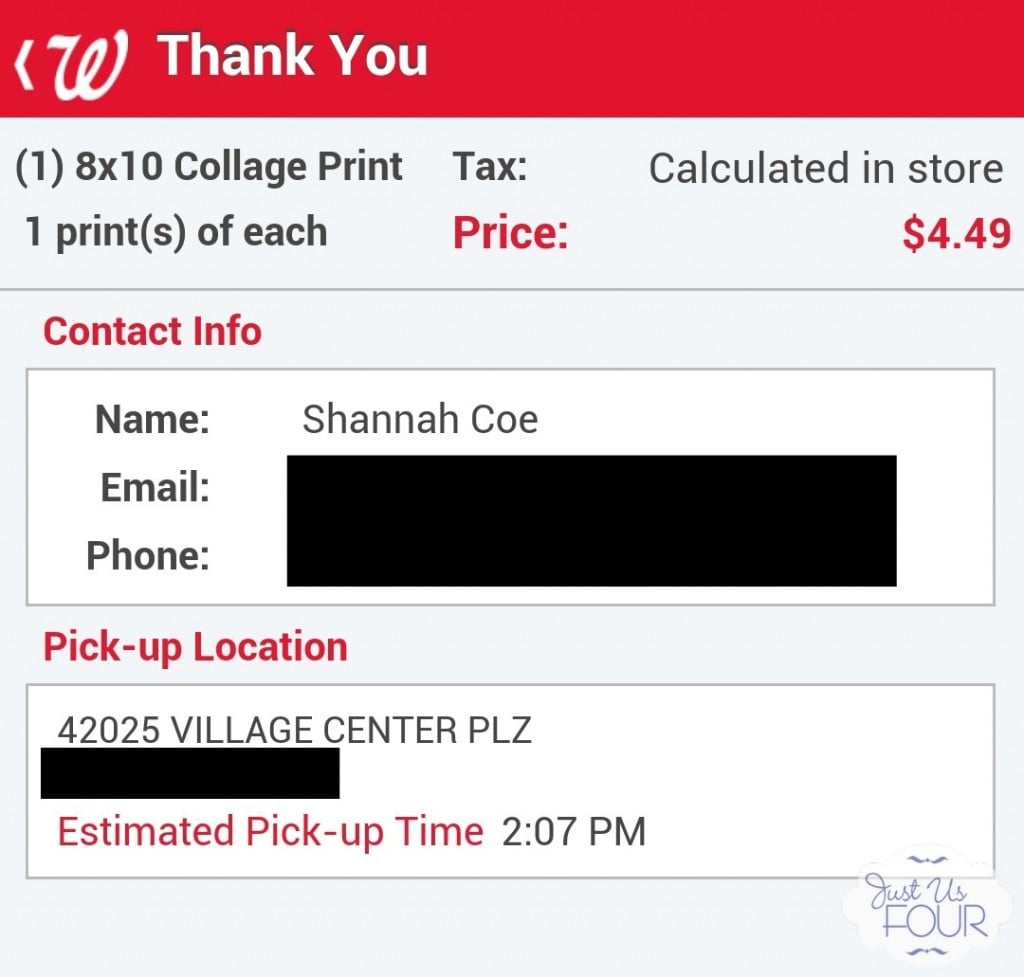 #shop Walgreen Order Confirmation Screen_wm