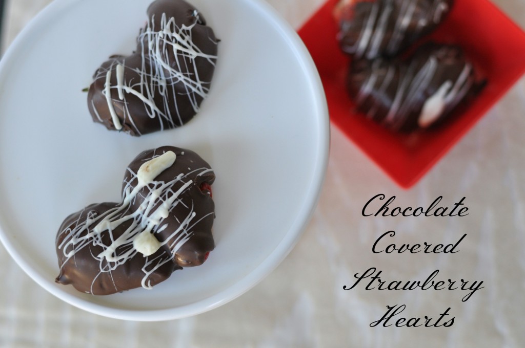 Chocolate covered Strawberry hearts