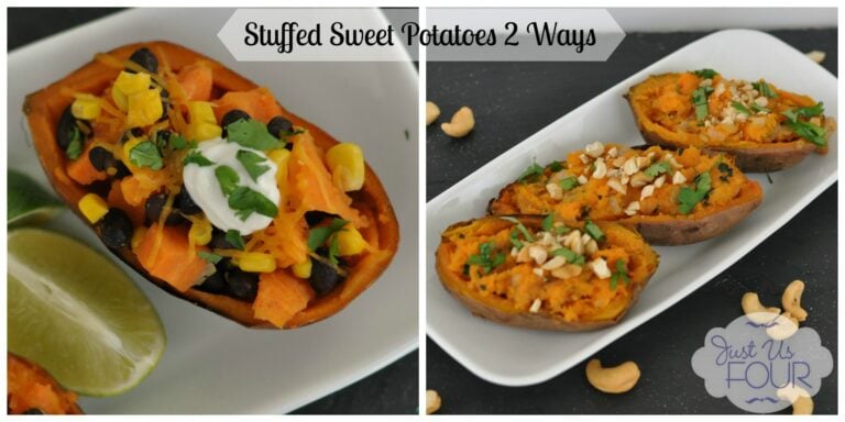 Vegetarian Stuffed Sweet Potatoes #appetizers #recipes #vegetarian