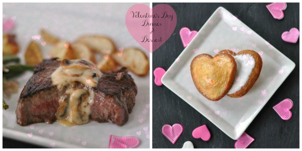 Perfect Valentine's Day Meal - Steak with Mushroom Alfredo and Mini Tres Leche Cakes #Valentines4All #cbias #recipe
