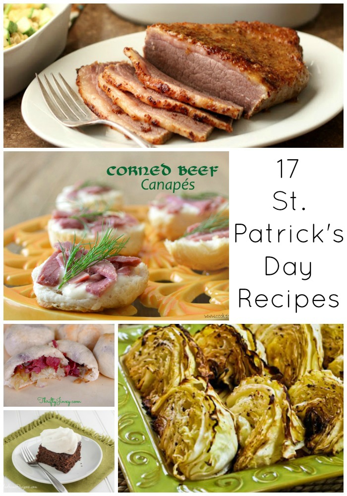 Awesome collection of 17 St. Patrick's Day recipes to celebrate. #recipes #roundup #stpatricksday