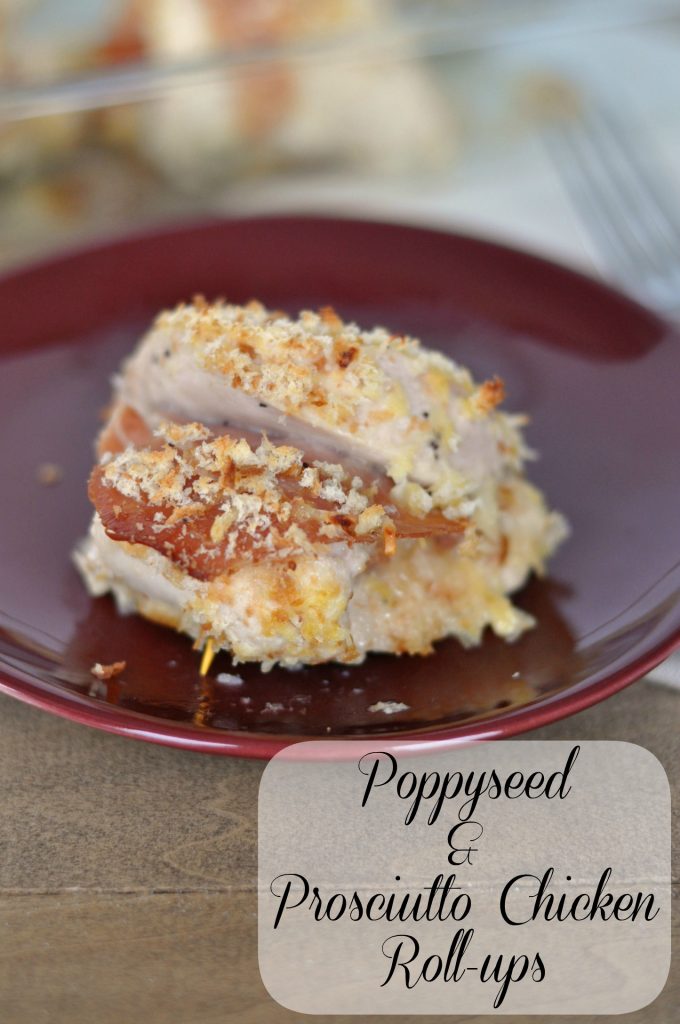 Prosciutto and Poppy Seed chicken roll ups #recipe #chicken