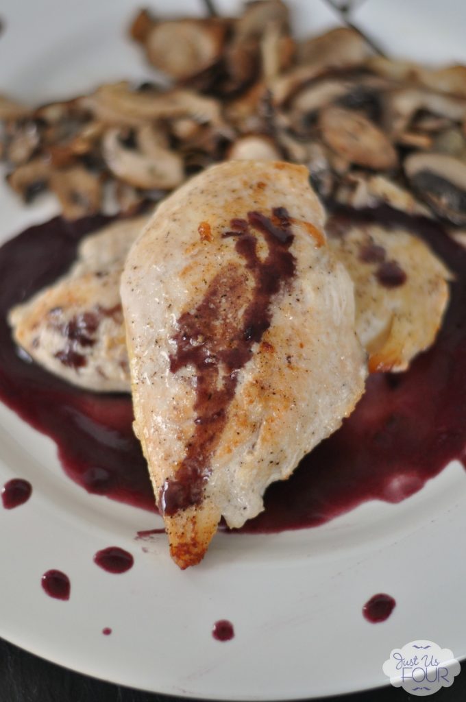 Chicken with Red Wine Sauce #recipes #HBturns50 #spon