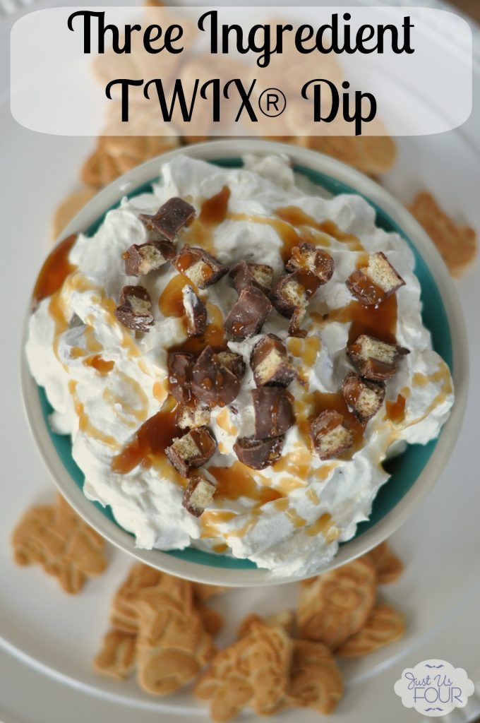 This three ingredient TWIX® cheesecake dip would be perfect for our upcoming BBQ. 