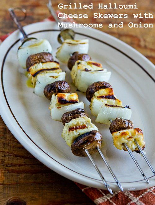 Recipes for the Grill - 04 - Kalyns Kitchen - Grilled Halloumi Cheese Skewers