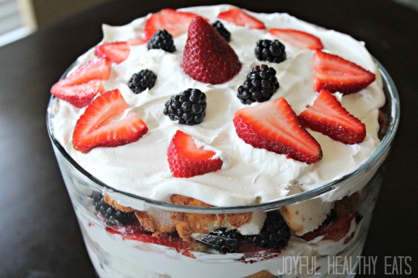 13 - Joyful Healthy Eats - Strawberry Shortcake Trifle