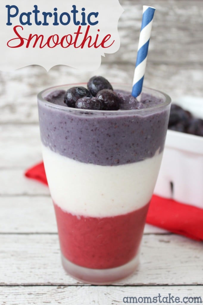 23 - A Moms Take - Patriotic Layered Smoothie
