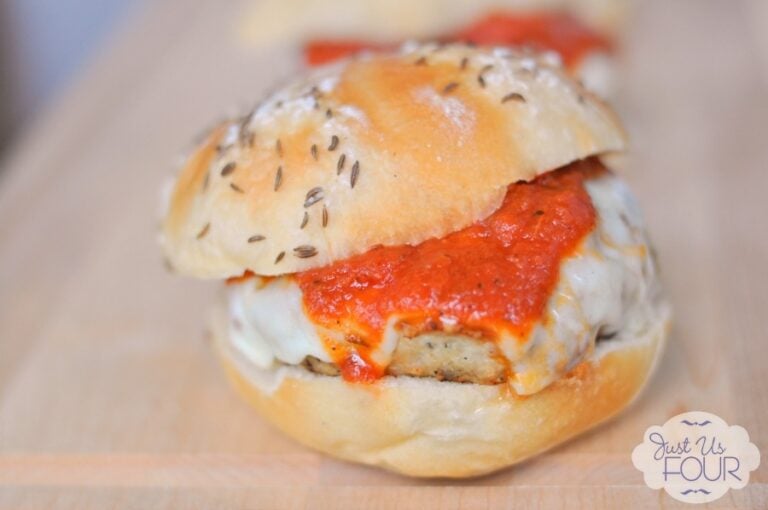 Skip the Italian restaurant and make chicken Parmesan burgers at home!