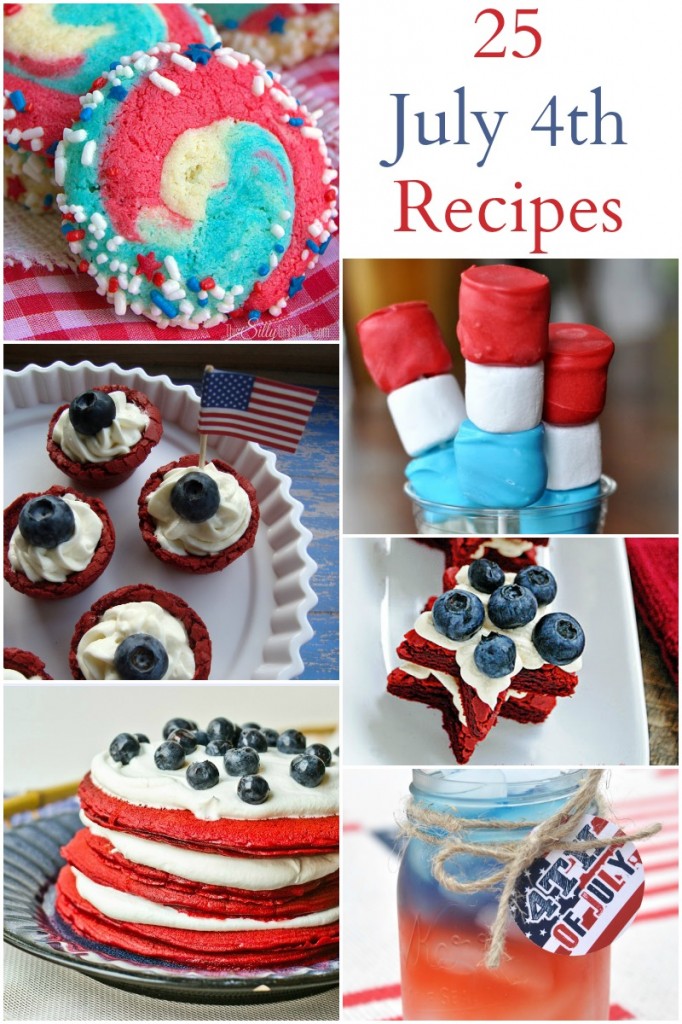 25 delicious Red, White and Blue recipes that are perfect for the 4th of July!
