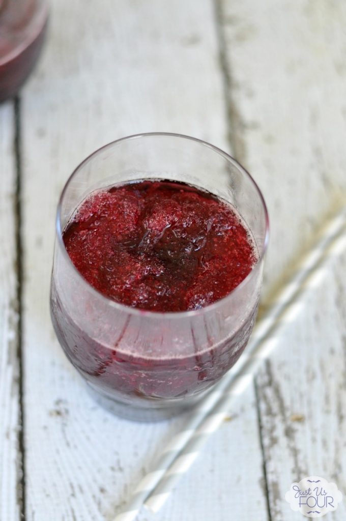 Oh a red wine slushie sounds amazing when it is 100 degrees outside!