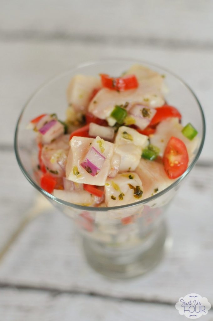 Love the spiciness of this tilapia ceviche.