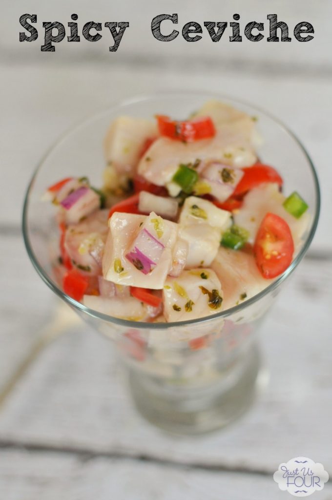 Spicy ceviche made with fresh tilapia and peppers.