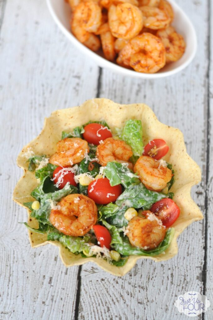 Grilled Chipotle Shrimp Salad