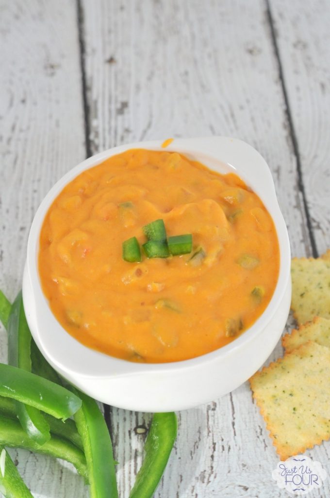 Yum! I can't wait to make this pumpkin queso dip for our next party. It is the perfect fall party food recipe.