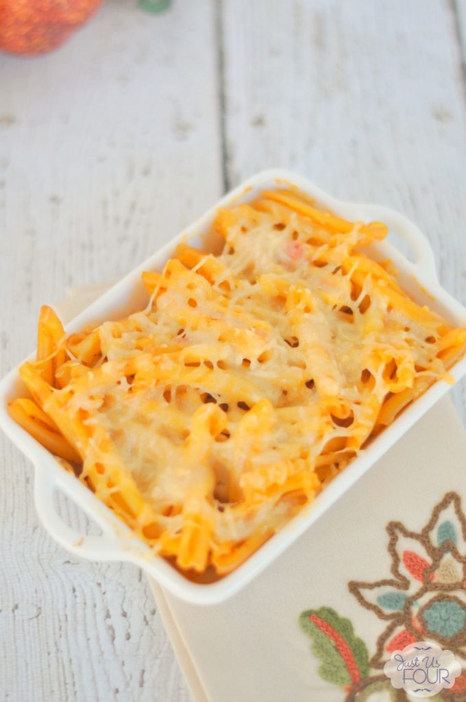 The perfect fall twist on a traditional macaroni and cheese. I love the idea of making pumpkin macaroni and cheese by adding pumpkin to the sauce.