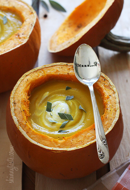 15 - Skinny Taste - Roasted Pumpkin and Sage Soup