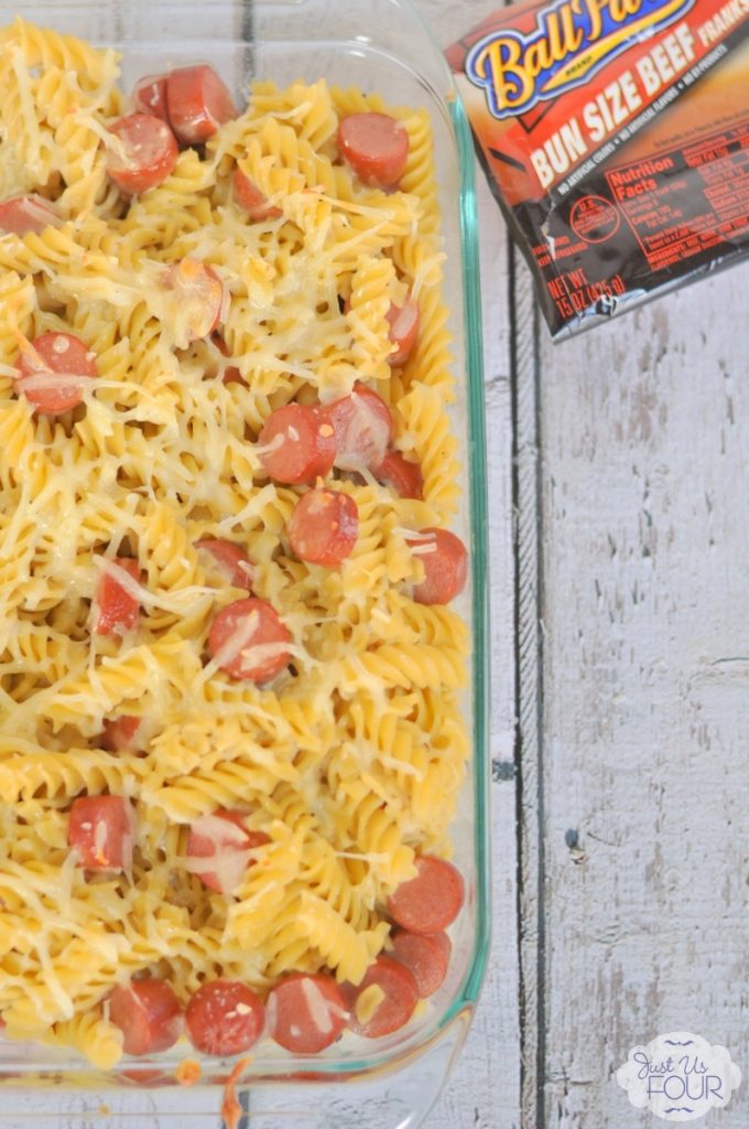 Best kid friendly meal: white cheddar macaroni with hot dogs