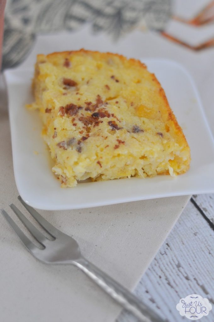 This candied bacon corn pudding sounds so delicious. It will make a great side dish this Thanksgiving.