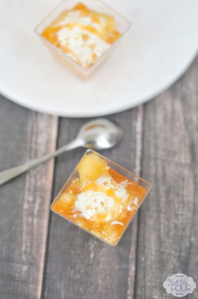The perfect semi-homemade dessert: caramel apple pie shooters