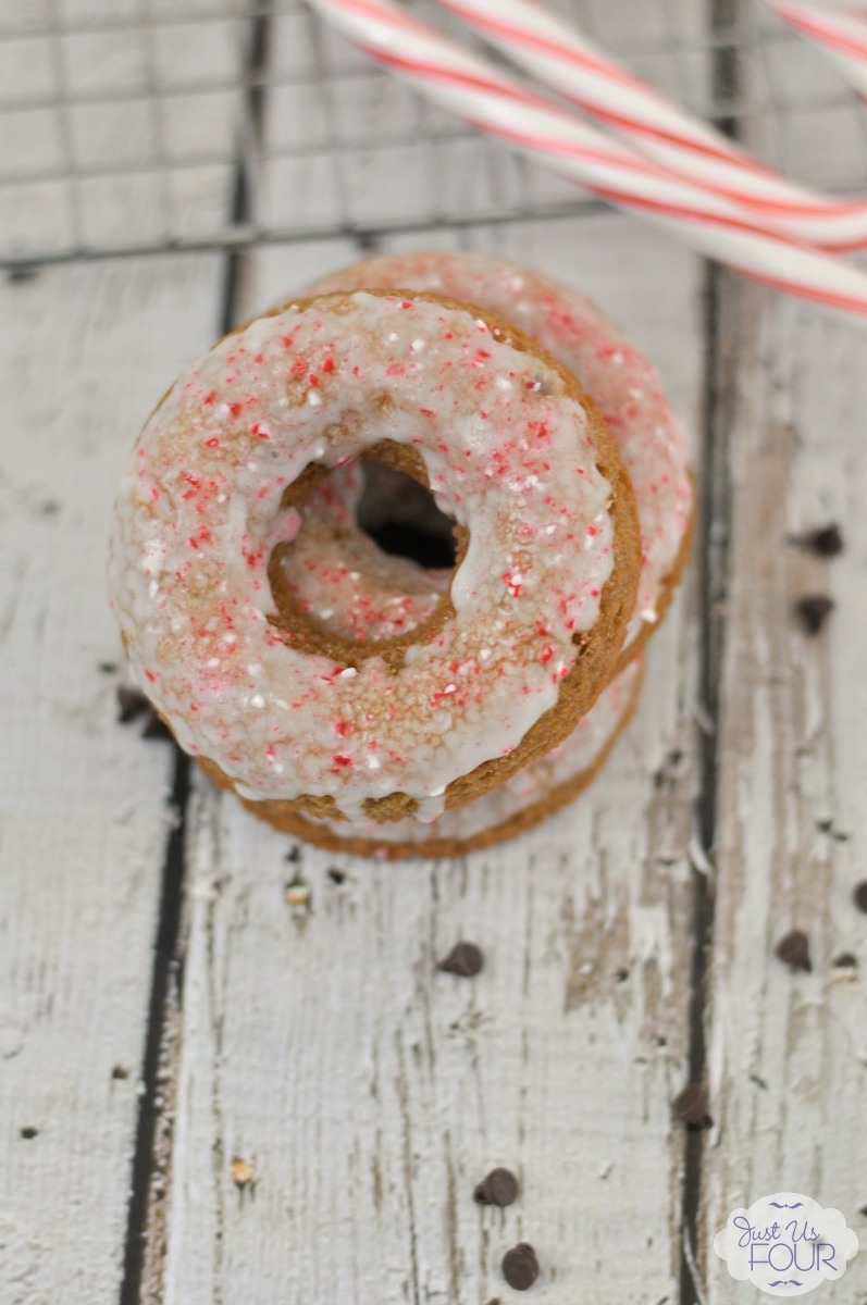 Peppermint Mocha donuts are the perfect addition to Christmas morning breakfast!