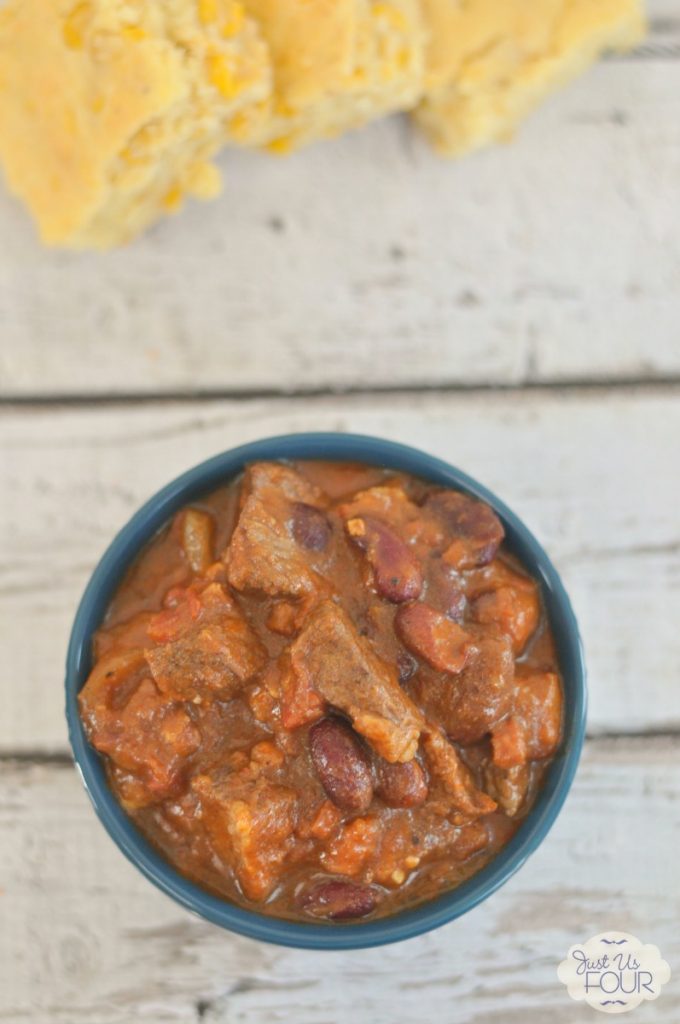 Easy Slow Cooker Beef Bacon Chili