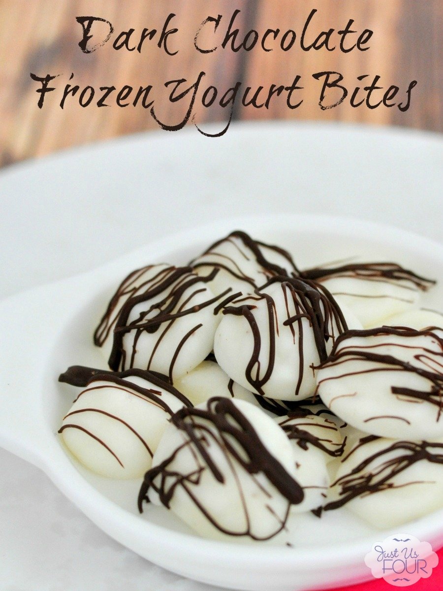 Dark Chocolate Frozen Yogurt Bites