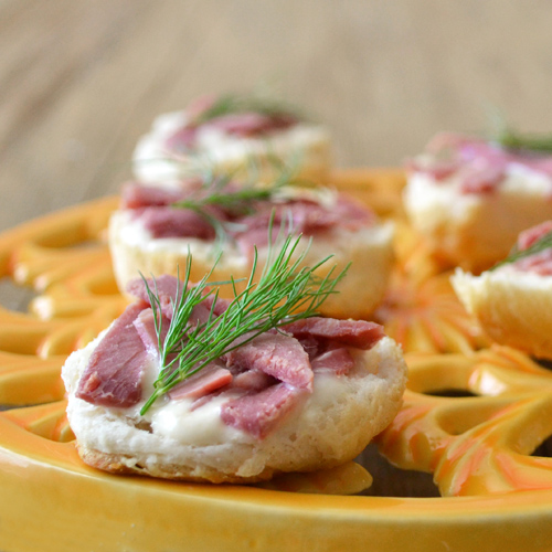 15 - Around my Family Table - Corned Beef Canapes