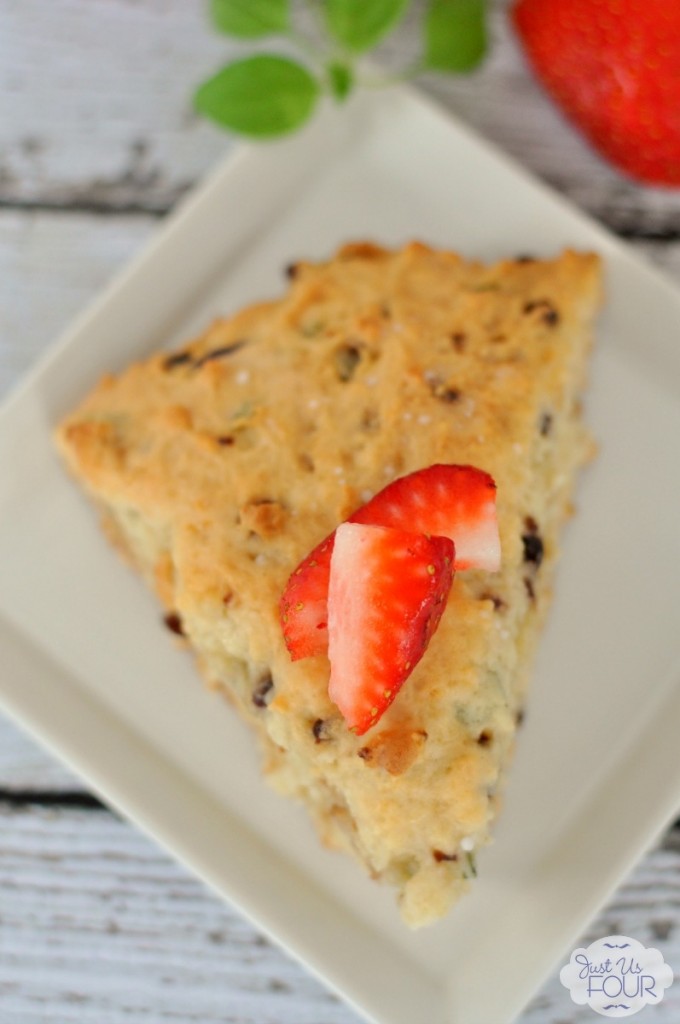 10 - Just Us Four - Strawberry Basil Scones