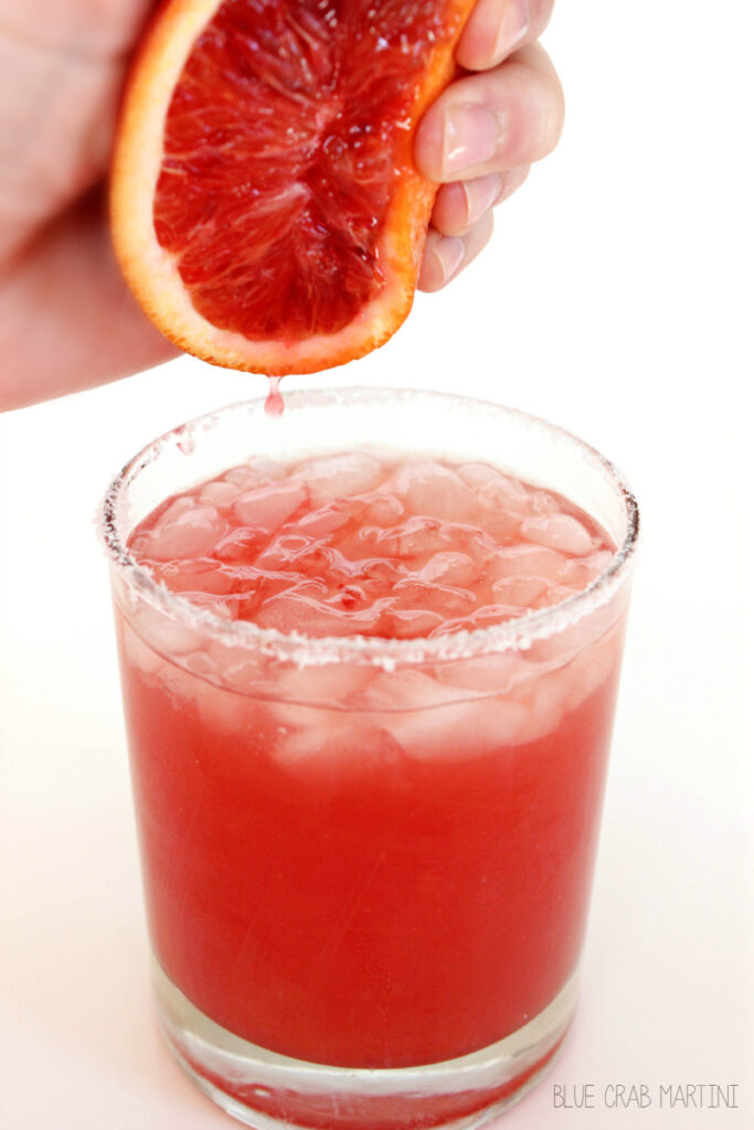 12 - Blue Crab Martini - Blood Orange Paloma