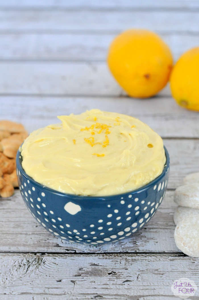 Three Ingredient Lemon Cake Batter Dip